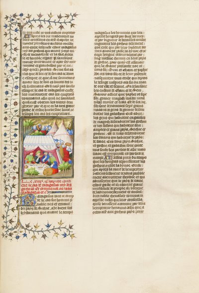 The Romans Feast in an Encampment While the Goths Starve by Unbekannt Unbekannt